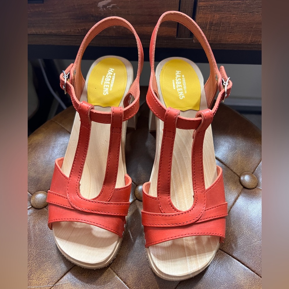 HasBeens Swedish Clog Women's Red Sandal